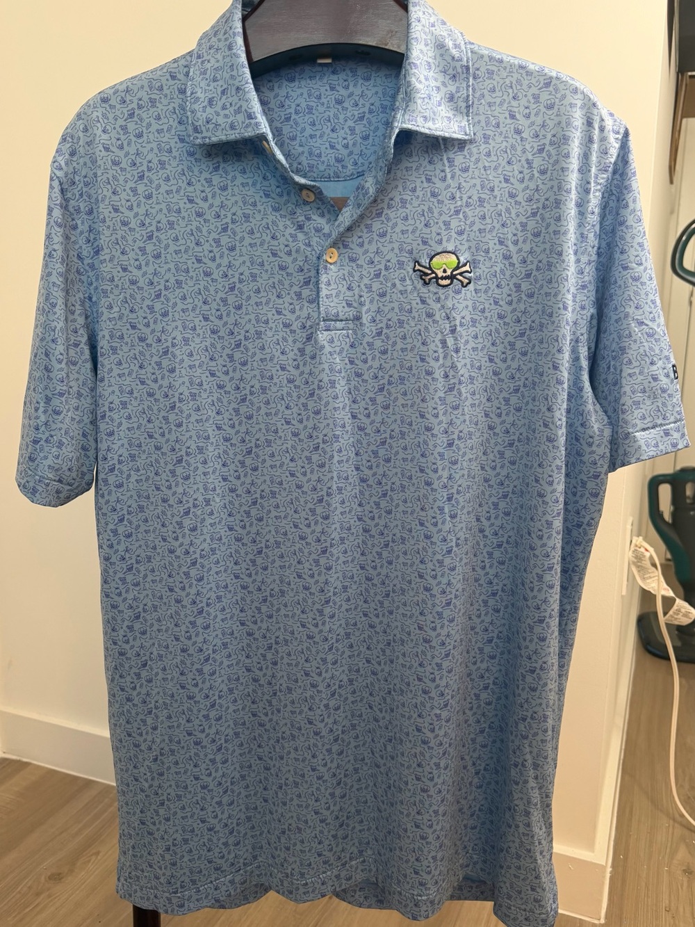 Bettinardi Golf x Peter Millar Melting Skull Southern Comfort Collection Polo